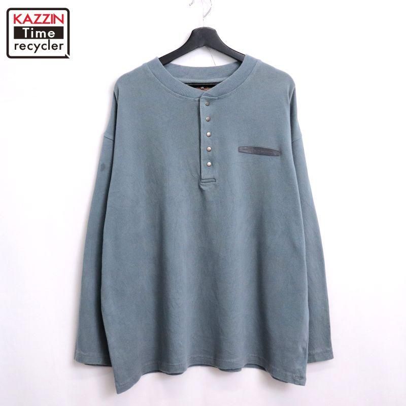 Harley-Davidson☆ヘンリーネックメンズシャツ Mサイズ A03_8133_397bc155-86cb-451f-