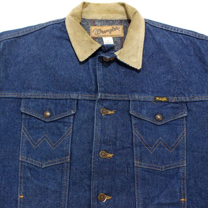 wrangler デニムジャケット 80s usa製 80s Wrangler デニムジャケット ラングラー Size 34 USA製 (S4328