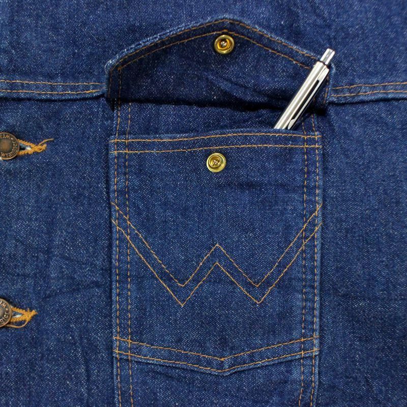 80s USA製 vintage Wrangler 裏地ブランケット デニムジャケット