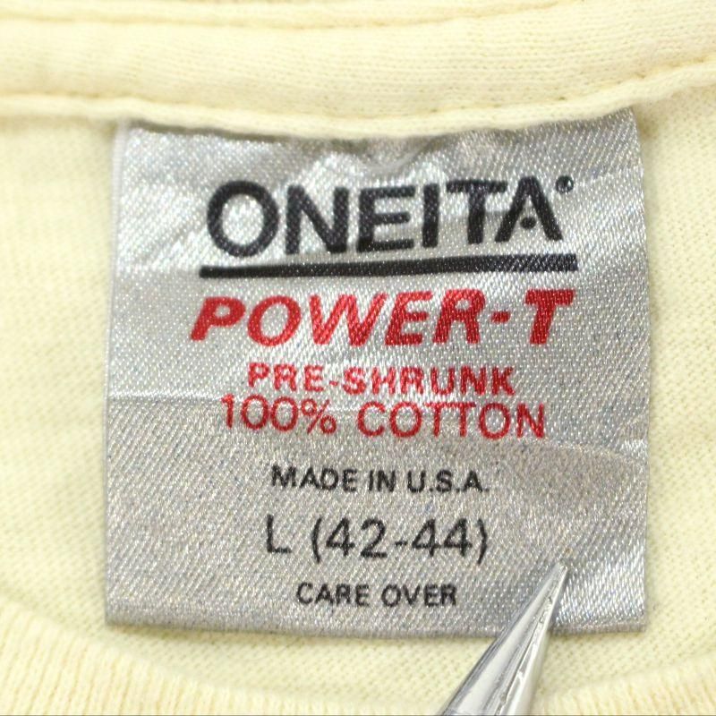 80s USA製 vintage ONEITA FUJITSU 企業 半袖Tシャツ メンズ