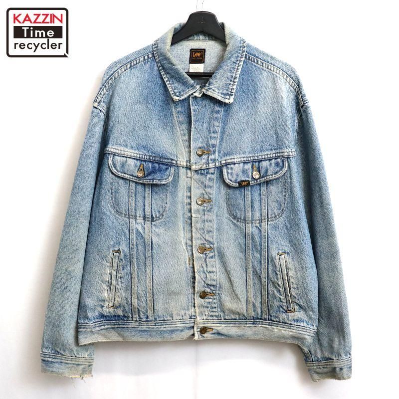 サイズ◎ 70s 80s Lee 220 デニムジャケット USA製 80s USA製 vintage Lee 220 ブリーチ デニムジャケット メンズ Mサイズ