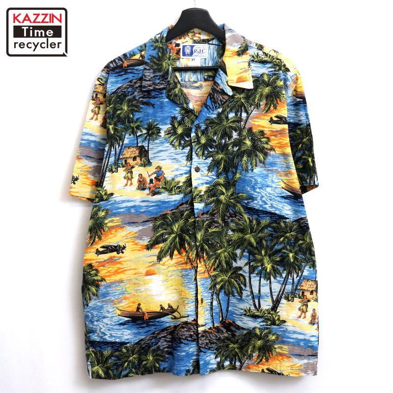 90s vintage ケニントン KENNINGTON ハイビスカス柄 バック