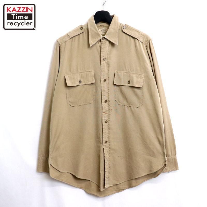 40’s US ARMY OFFICERS シャツ マチ付き US 古着 40's US ARMY OFFICER SHIRTS | RAUL GENERAL STORE