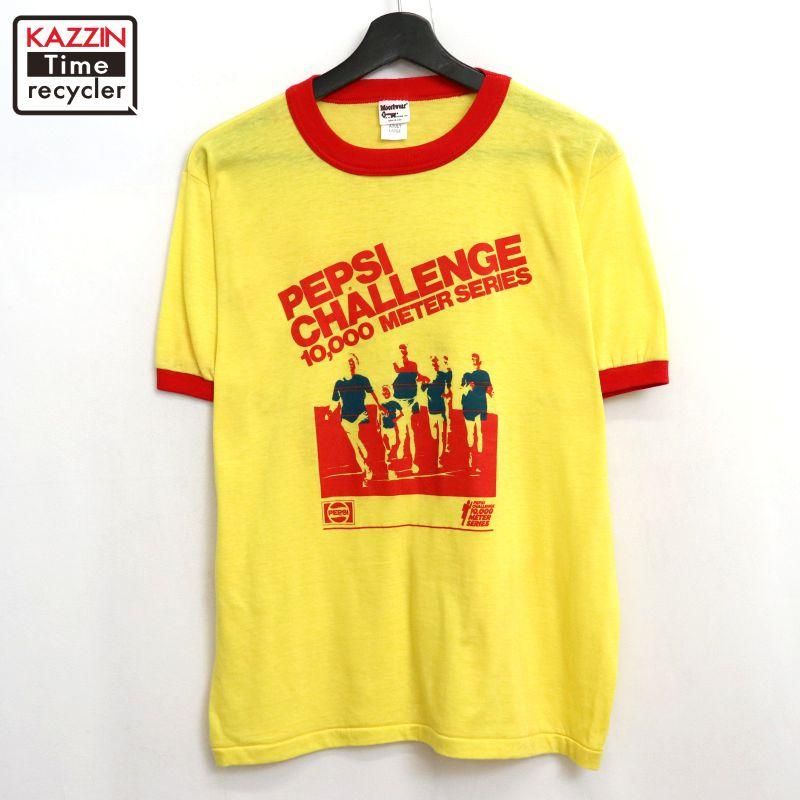 80s USA製 vintage ペプシ PEPSI リンガーTシャツ メンズ 表記L