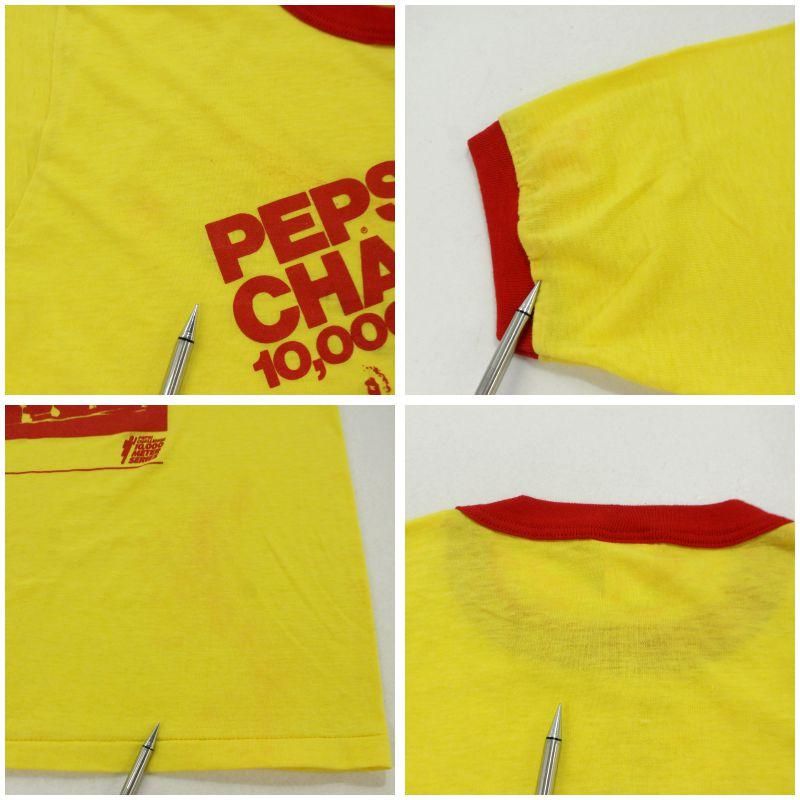 80s USA製 vintage ペプシ PEPSI リンガーTシャツ メンズ 表記L