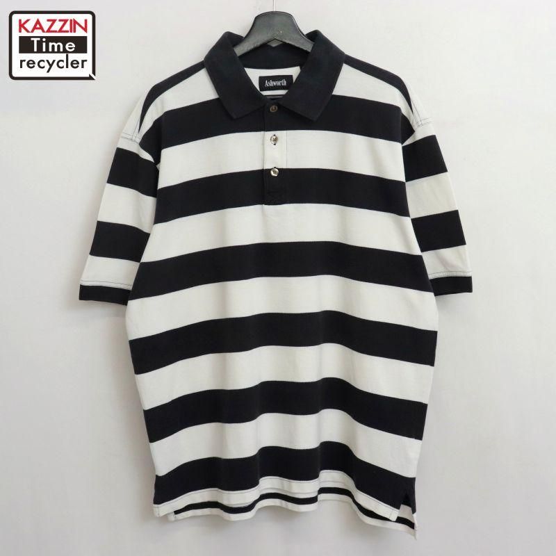 70s vintage VINTAGE マルチボーダー柄 パイル 半袖ポロシャツ