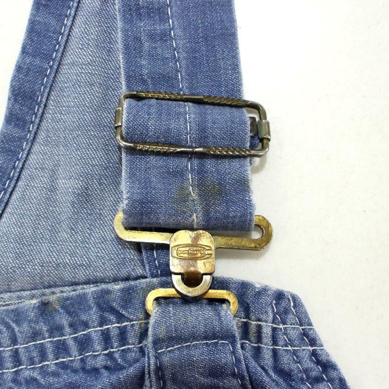 Carhartt デニムオーバーオール　60's〜70's　セパポケ　希少 70s vintage Carhartt セパポケ デニム オーバーオール メンズ S