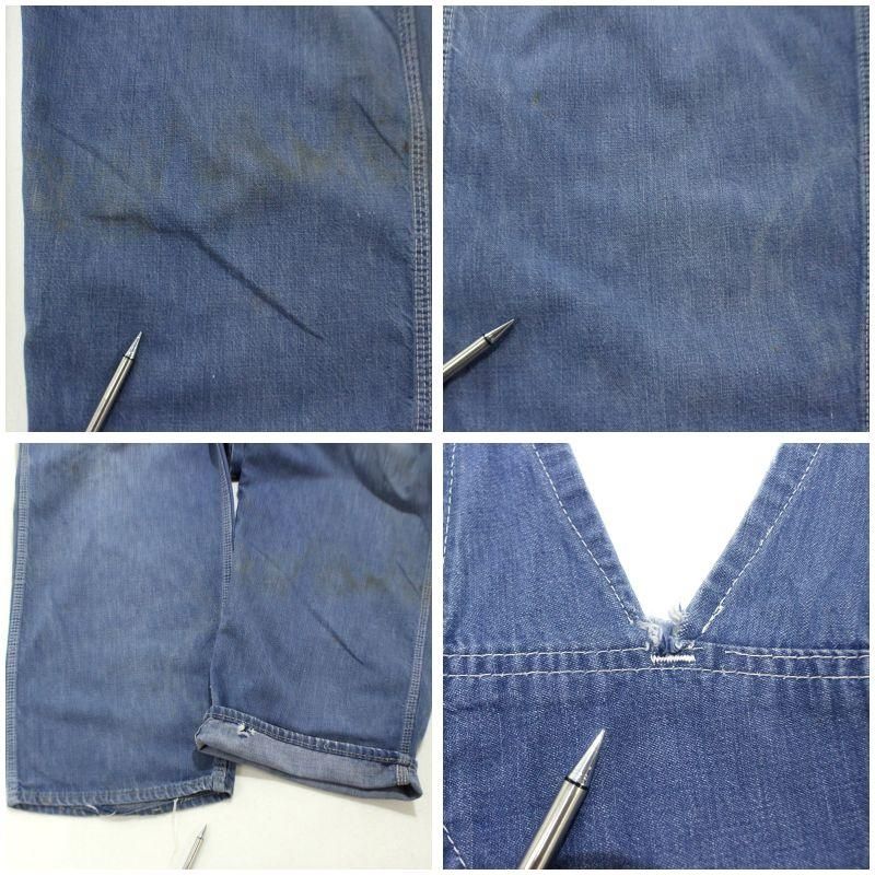 Carhartt デニムオーバーオール　60's〜70's　セパポケ　希少 70s vintage Carhartt セパポケ デニム オーバーオール メンズ