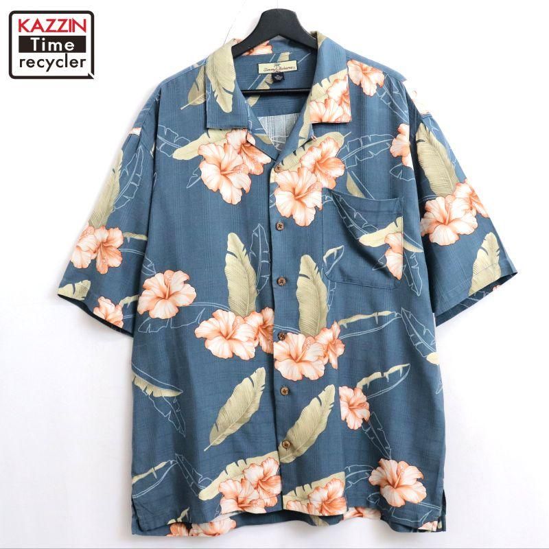 70s ハワイ製 vintage パイナップル柄 オープンカラー アロハ