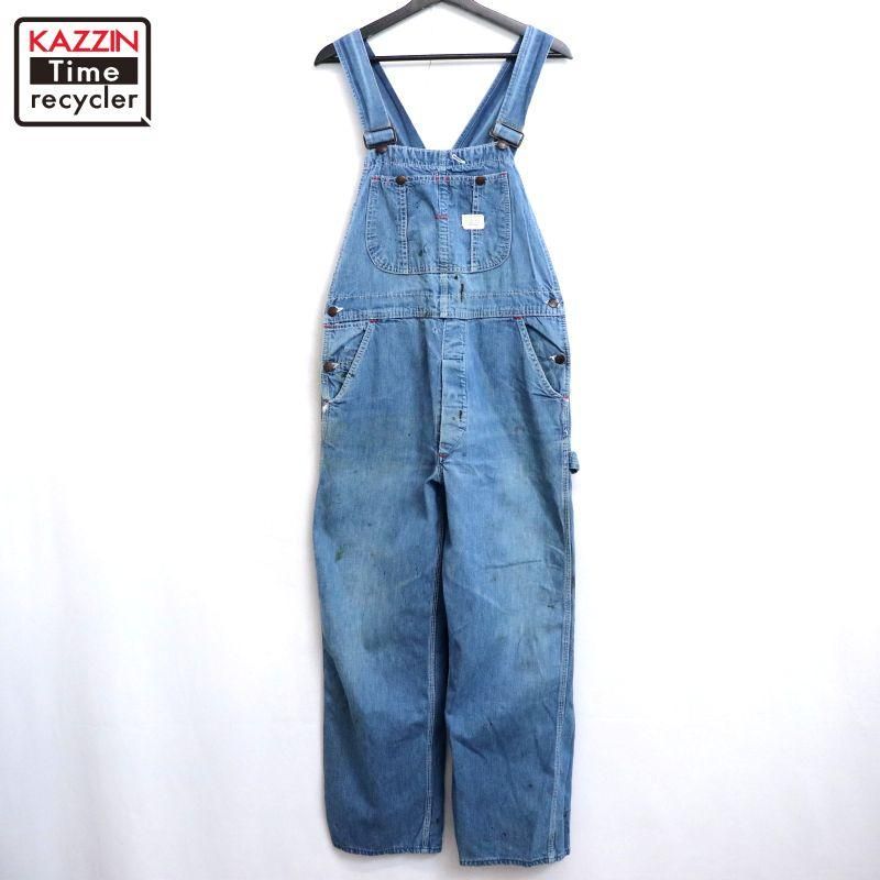 60s burlington デニムオーバーオール 50's 60's Burlington バーリントン デニムオーバーオール 黒