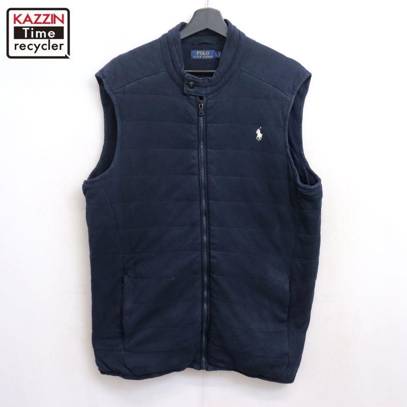 90s vintage RALPH LAUREN ワンポイント コットン ニットベスト メンズ