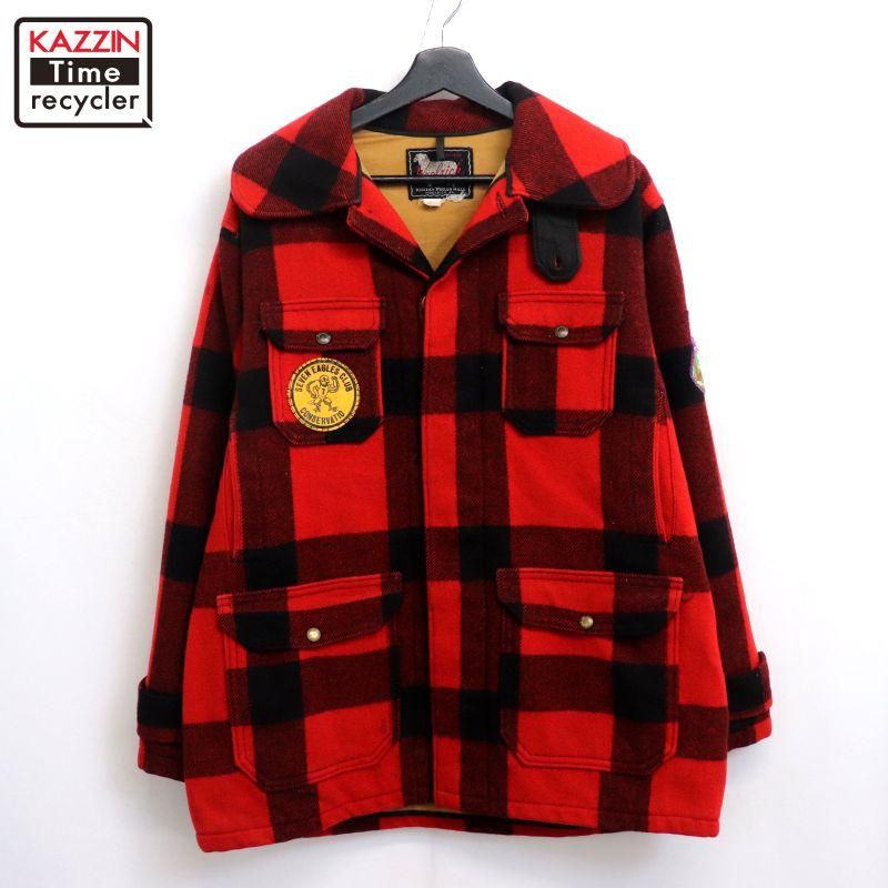 60s vintage WOOLRICH å ݥåդ  ϥƥ󥰥㥱å  XL~ ӥå С
