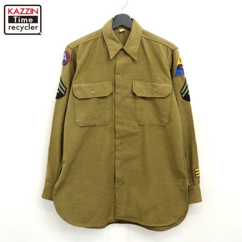 80s USA製 vintage U.S.ARMY ユーティリティ ミリタリーシャツ