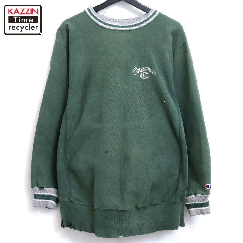 80s USA製 vintage Champion 3段プリント カプセル リバースウィーブ