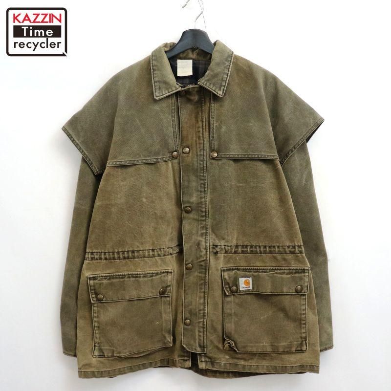 90s USA vintage Carhartt  ֥饱 ΢ϥå å 㥱å  ɽL