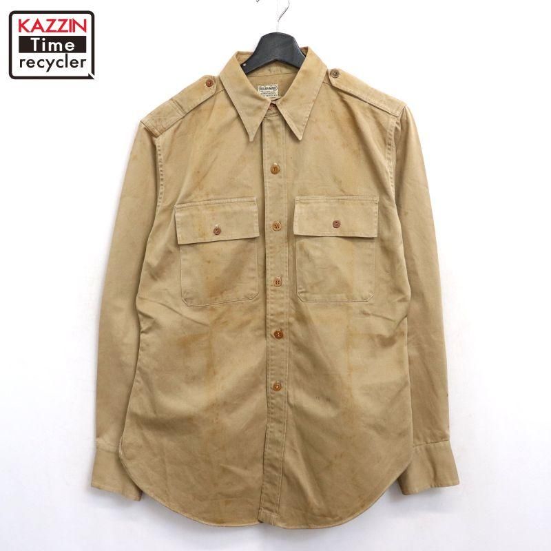 50s vintage WTG 袖カットオフ マチ付き 襟ダブルステッチ