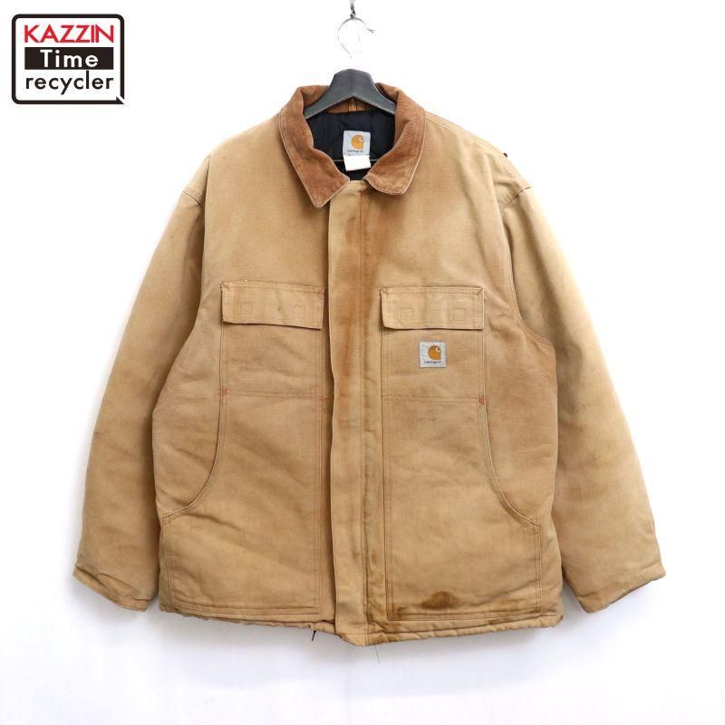 カーハート　ミシガンチョアコート　XLサイズ相当 カーハート carhartt USA製 ミシガンチョアコート ジャケット 茶色 90s