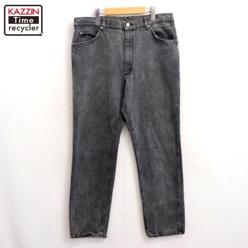 90s Levi's 505e 黒デニム プエルトリコ製 実寸W85 90s vintage Levi's 505 ブラックデニムパンツ プエルトリコ製