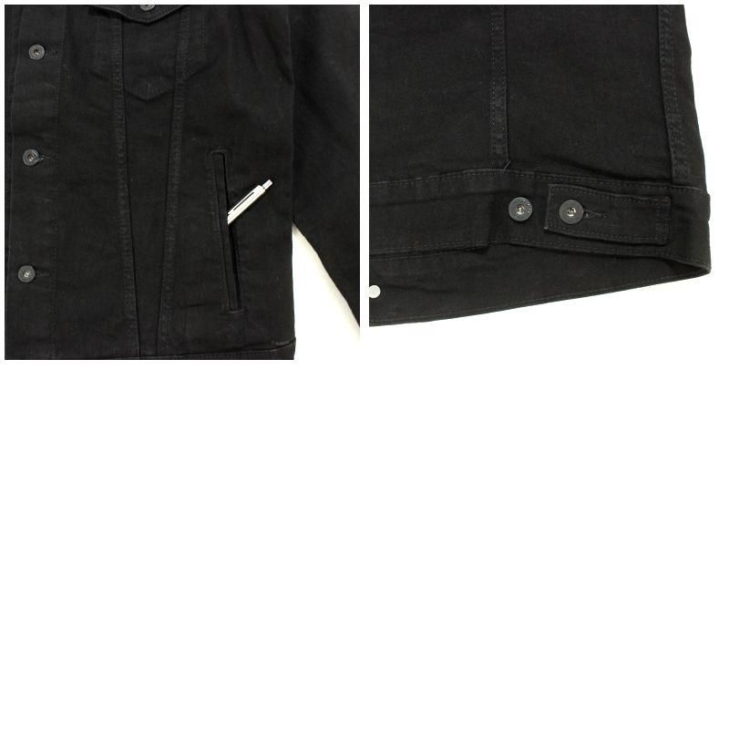 Levi's ブラックデニムジャケット Mサイズ 00s Levi's ブラック デニムジャケット メンズ 表記Mサイズ