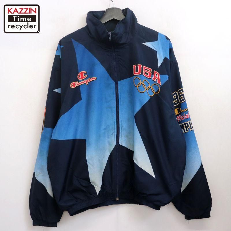 90s vintage Champion ȥ󥿥ԥå ݥꥨƥ 㥱å  ɽXL