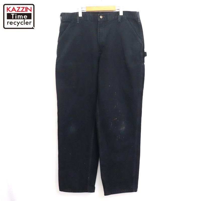 s*様 80s carhartt USA製　ワークパンツ　100周年　34×34 80s USA製 carharttカーハート 100周年 ダック地 ダブルニー