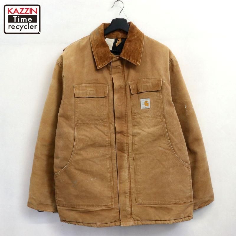 90s USA vintage Carhartt 100ǯ  ȥǥʥ륳 å 㥱å  ɽXL
