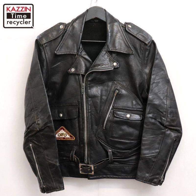 超レア！希少サイズ 逆ハ 70sショット シングルライダース BATES ベイツ 超レア！希少サイズ 逆ハ 70sショット シングルライダース BATES