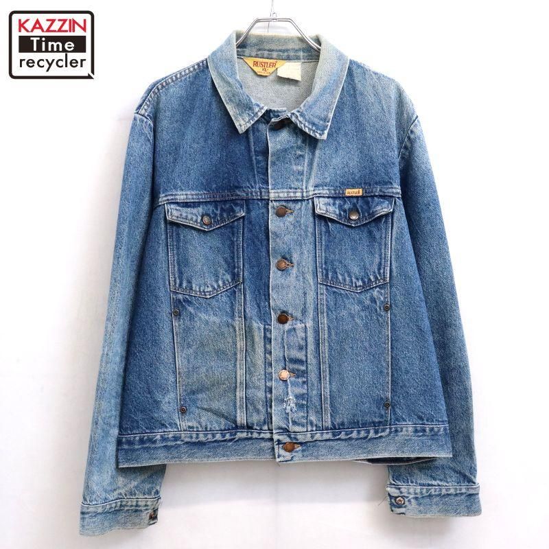 80s USA vintage RUSTLER 饹顼 ǥ˥ॸ㥱å  ɽXL