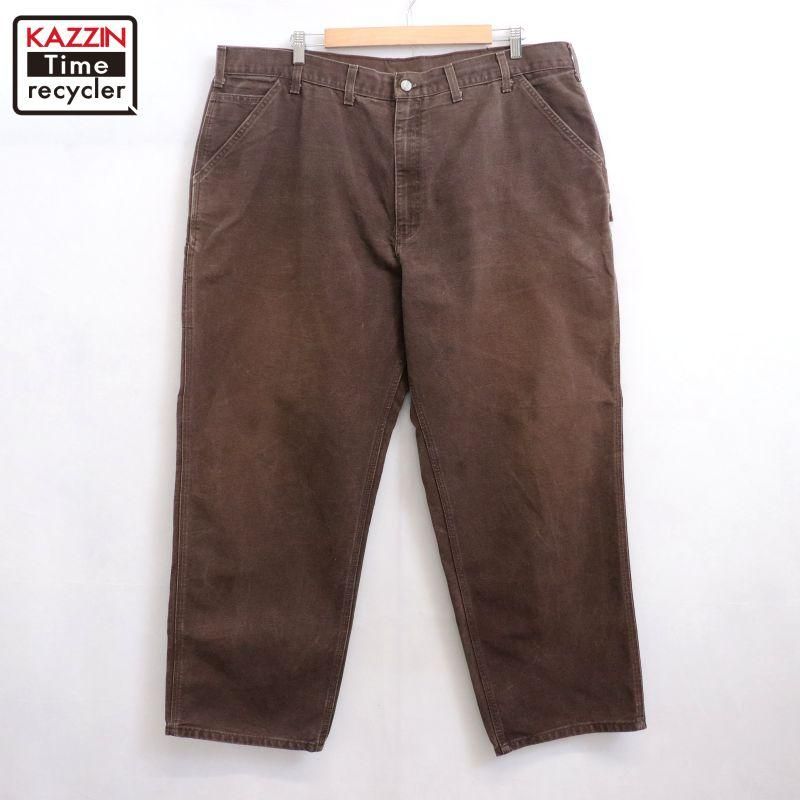 Carharttペインターパンツ ワークパンツ 00sアメリカ製 フェード モス 00s carharttカーハート ダック地 ペインターパンツ モス