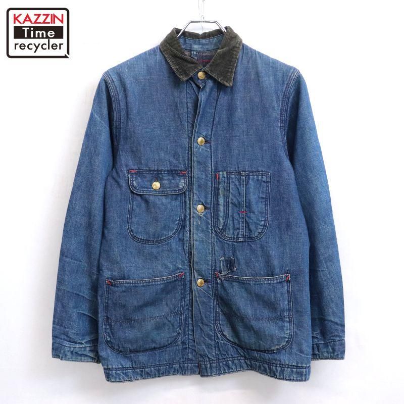 60s USA製 vintage Sears 襟コーデュロイ 裏地ブランケット