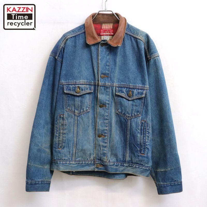 70s USA製 vintage Wrangler 無地 濃紺 124MJ デニムジャケット メンズ