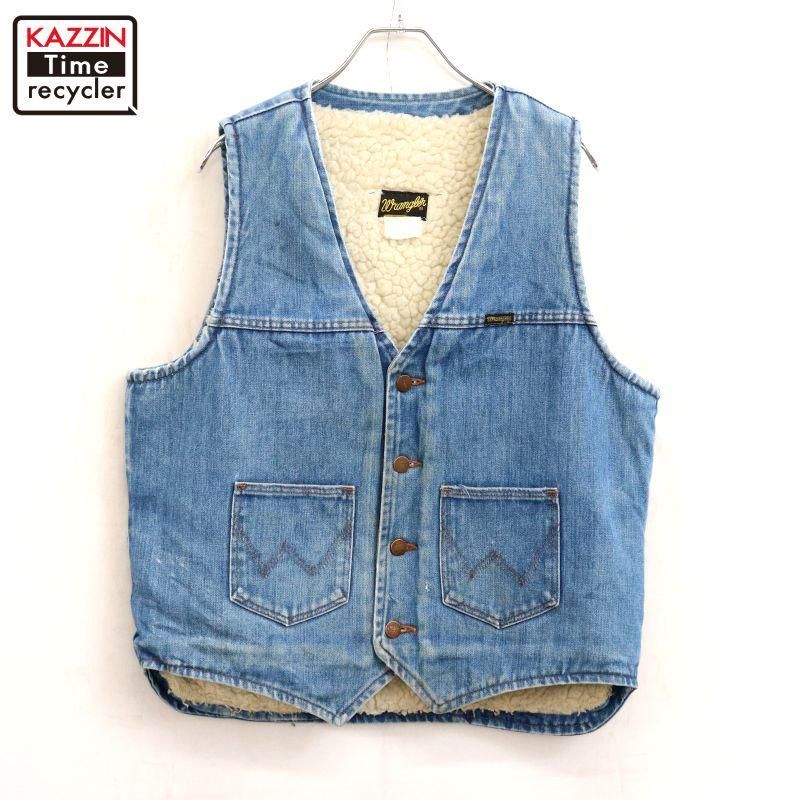 70s USA製 vintage Lee デニムベスト メンズ Sサイズ相当 - KAZZIN