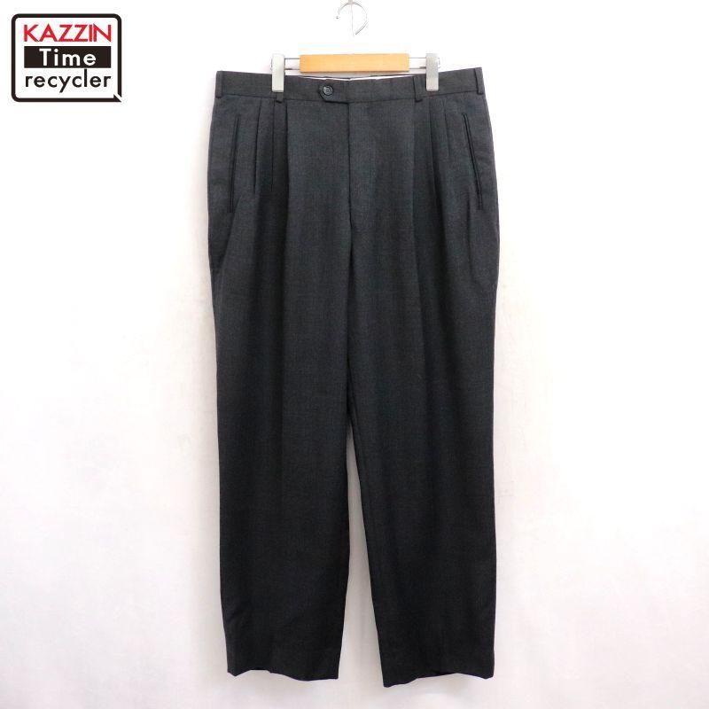 50s vintage カスリ柄 シルク ツータック スラックスパンツ