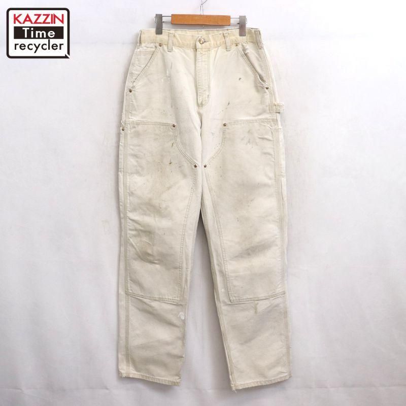 【ガシガシ系、ダブルニー】carharttダックパンツ古着 90s メキシコ製 carhartt カーハート ダブルニー ダック ワークパンツ