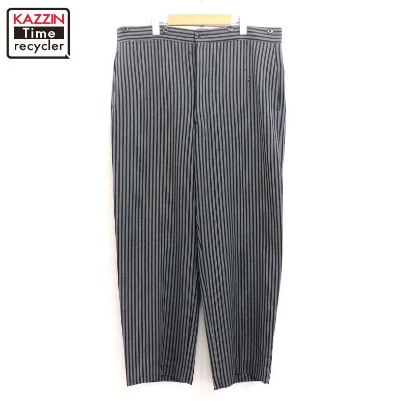 50s vintage カスリ柄 シルク ツータック スラックスパンツ メンズ M