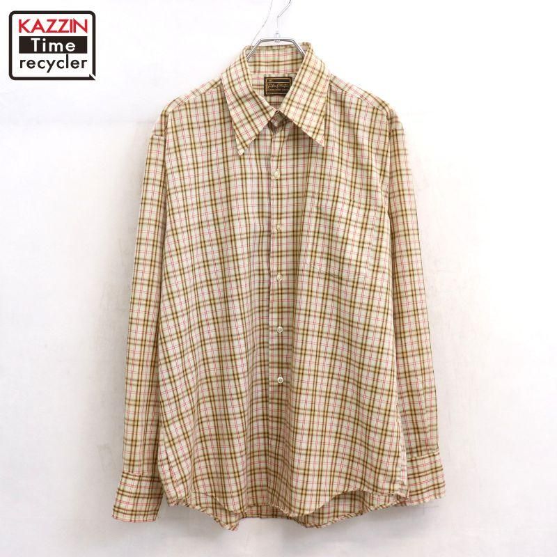 70s USA�� vintage �����å��� Ĺµ����� ��� ɽ��L������