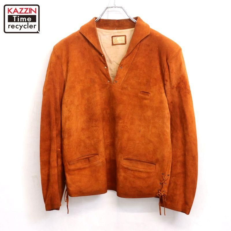 60s vintage �ץ륪���С� �̥Хå� �쥶�����㥱�å� ��� S����������