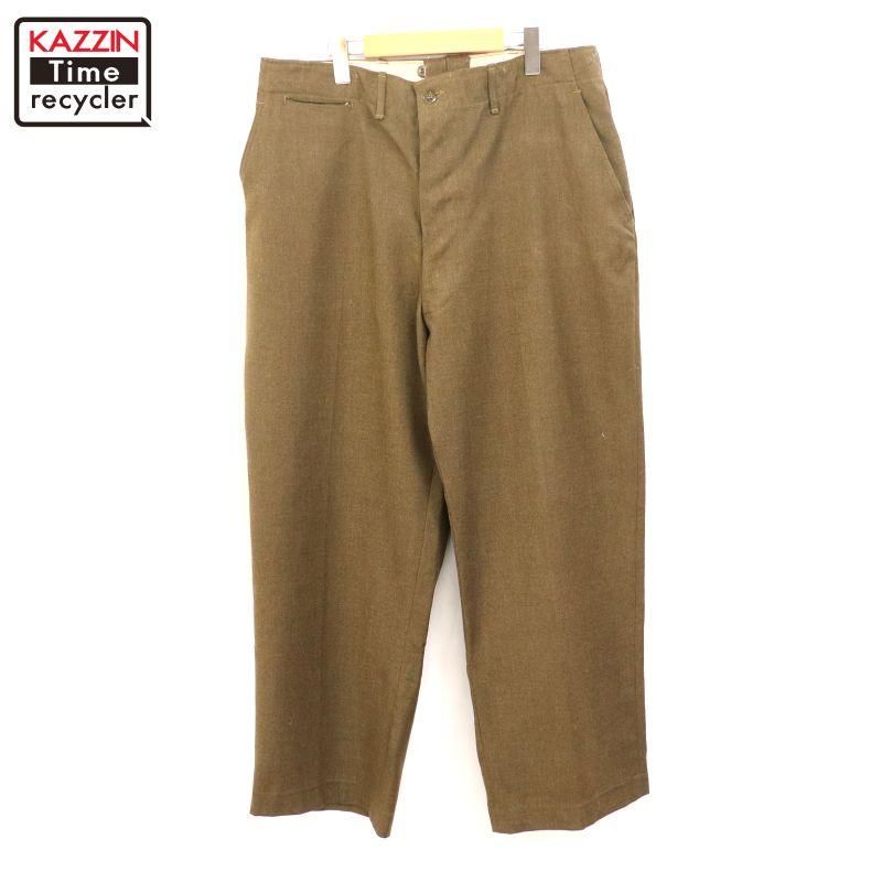 50s USA製 vintage U.S.ARMY 45カーキ 軍チノ ミリタリーパンツ メンズ