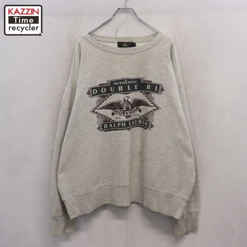 90s USA vintage RALPH LAUREN RRL ֥륢륨  å ȥ졼ʡ ɽXL