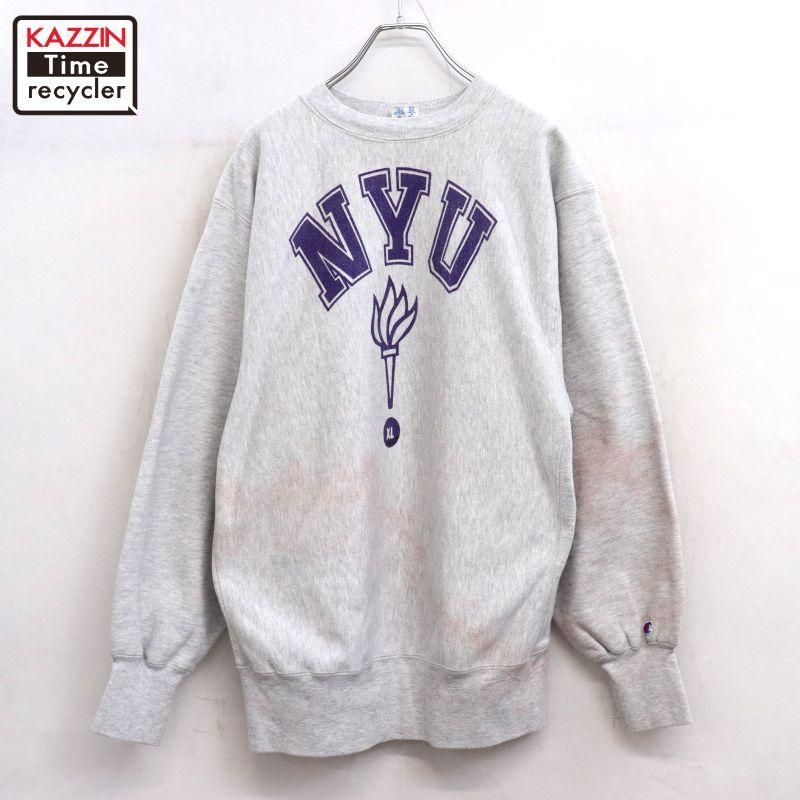 80s USA vintage Champion ߹ 3ʥץ NYU å С֥å  ɽXL