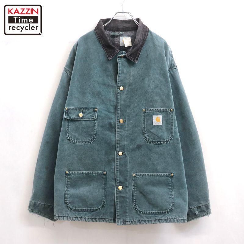 90s USA�� vintage Carhartt ���å� �ߥ�������祢������ ���㥱�å� ��� ɽ��4X-L������