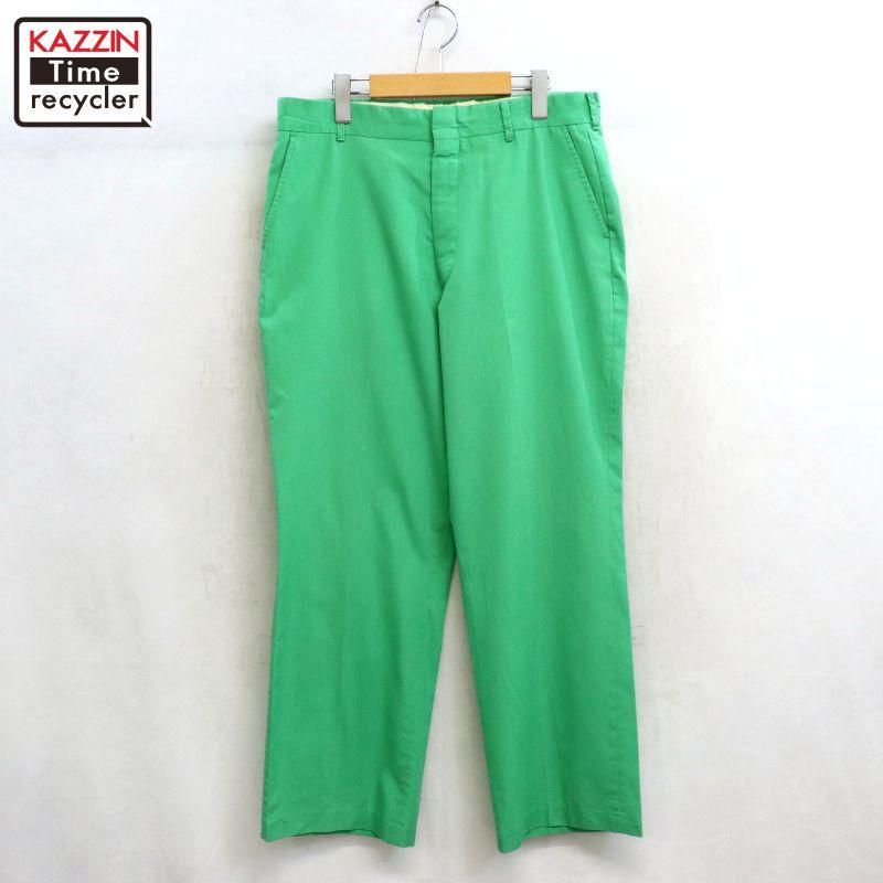 50s vintage カスリ柄 シルク ツータック スラックスパンツ メンズ M