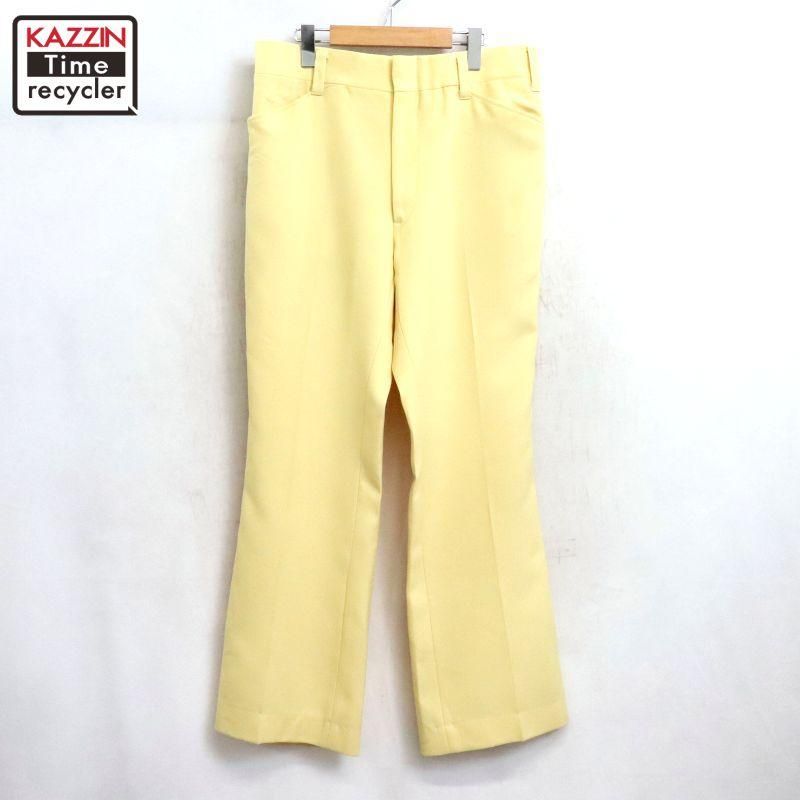 70s vintage �ݥꥨ���ƥ� �ե쥢�ѥ�� ��� L����������