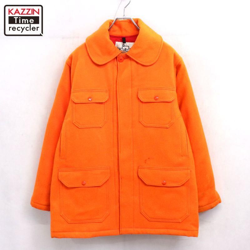 70s USA�� vintage WOOLRICH ΢�ϥ���ƥ��� ������ �ϥ�ƥ��󥰥��㥱�å� ��� XL~���������� �ӥå������� �����С�������