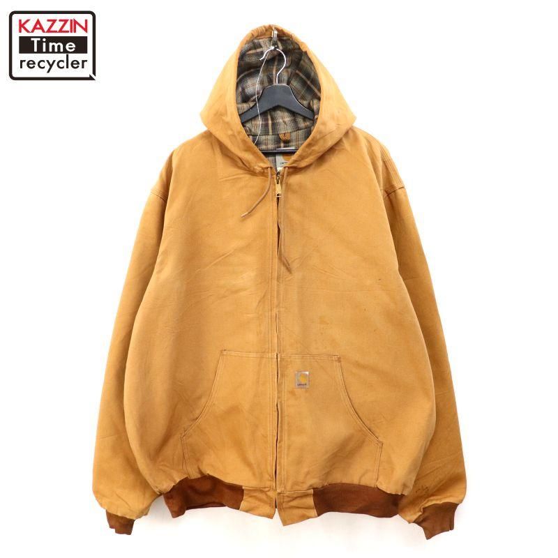00s USA�� Carhartt BRN ΢�ϥͥ� �����ƥ��� ���å� ���㥱�å� ��� XL~���������� �ӥå������� �����С�������