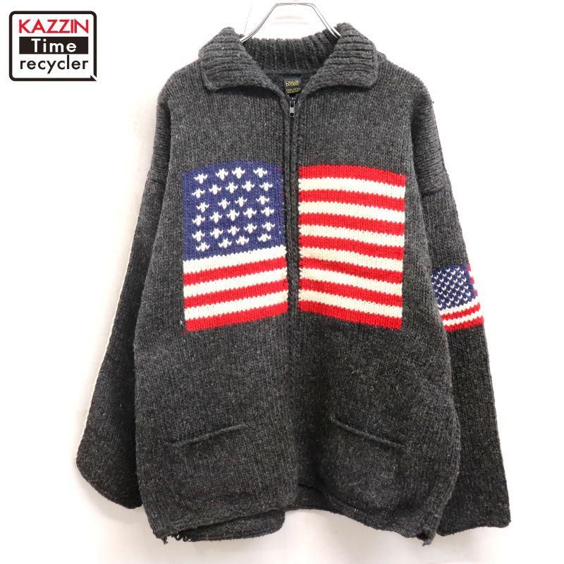 90s vintage CASADE LE LANA ����� ������ �������ɥ� �˥åȥ������� ��� XL~���������� �ӥå������� �����С�������