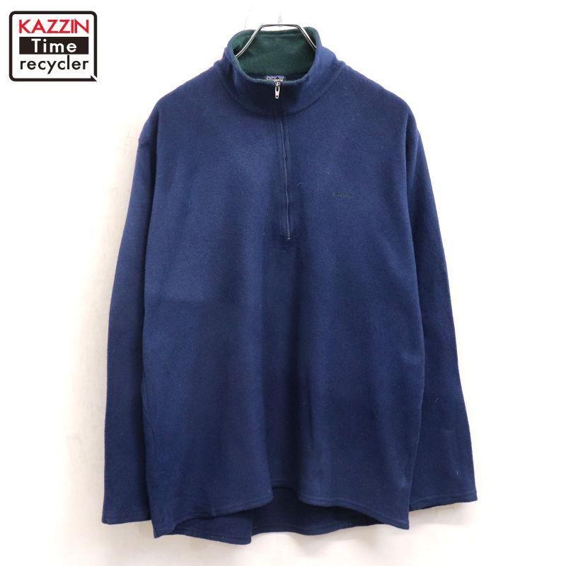 90s USA�� vintage patagonia CAPILENE �ϡ��ե��å� �ץ륪���С� �ե꡼�����㥱�å� ��� ɽ��M������