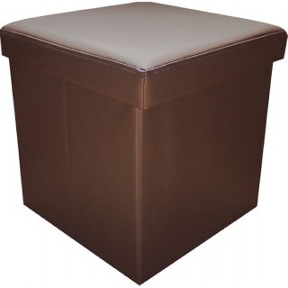 キューブ形収納ボックス ２個組 ブラウン