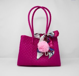 【ショルダーバッグタイプ Ｍサイズ ピンク 】パサールバッグ バリールバッグの商品画像