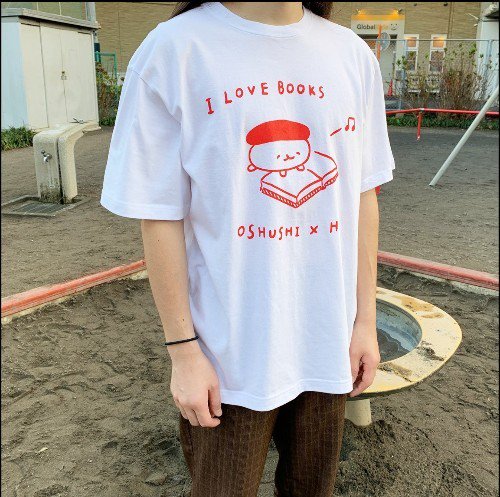 おしゅし Tシャツ 【白・Lサイズ】 [芳林堂書店・高田馬場店限定